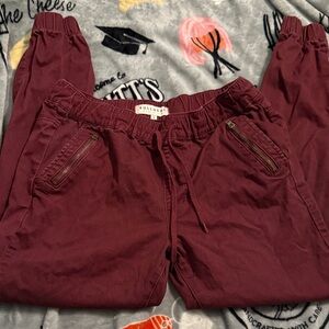 Bullhead Maroon Jogger Pants